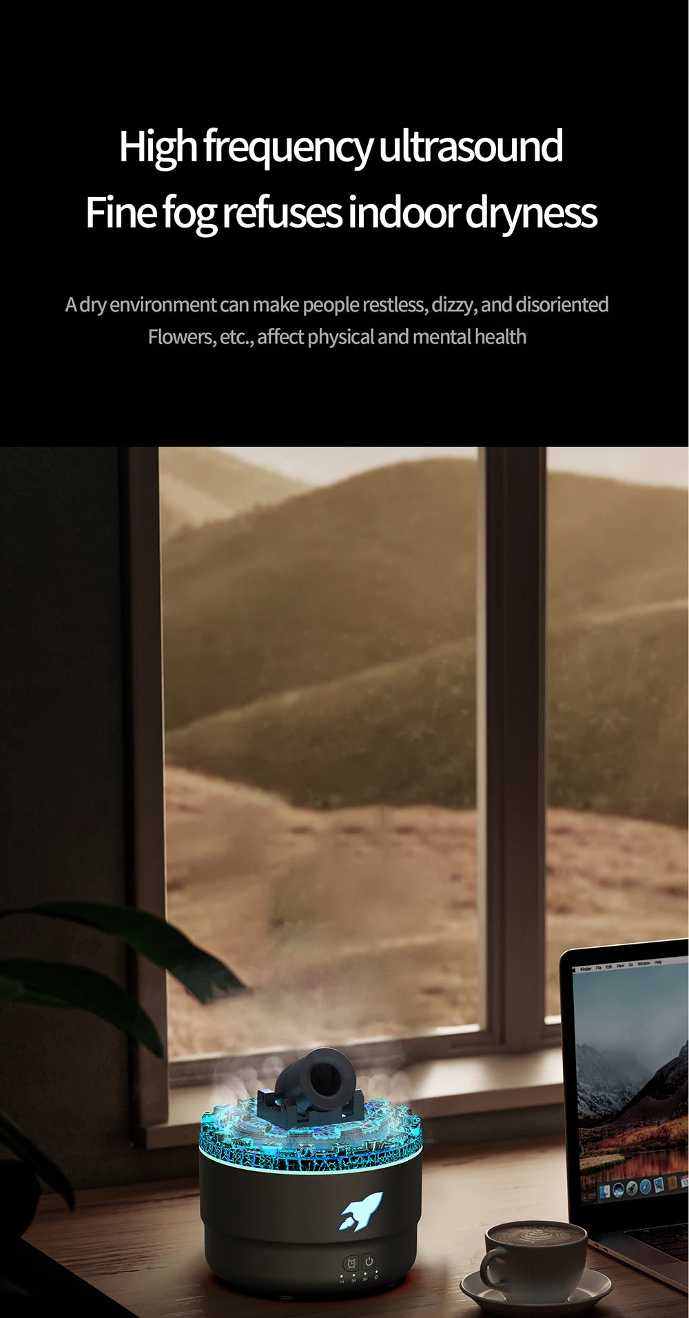 Cañón humidificador Crea atmósferas únicas